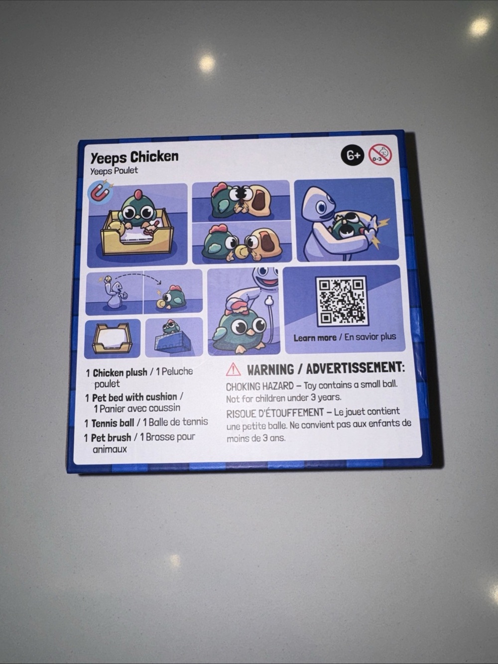 Yeeps Chicken Plush Playset Box - Blue